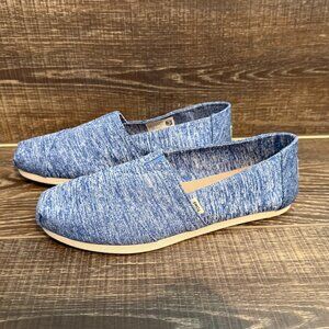 Tom’s Alpargata Classic Blue Shoe – Size 7.5